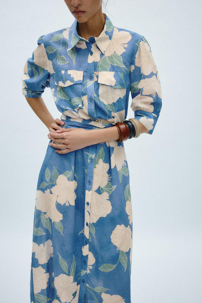 VESTIDO MIDI ESTAMPADO