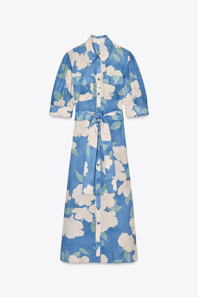 VESTIDO MIDI ESTAMPADO