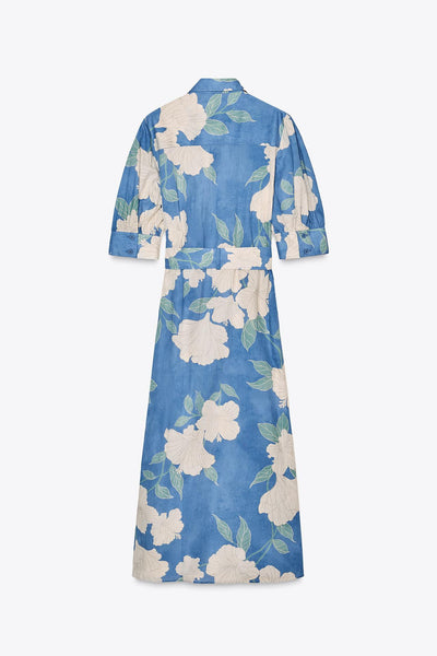 VESTIDO MIDI ESTAMPADO