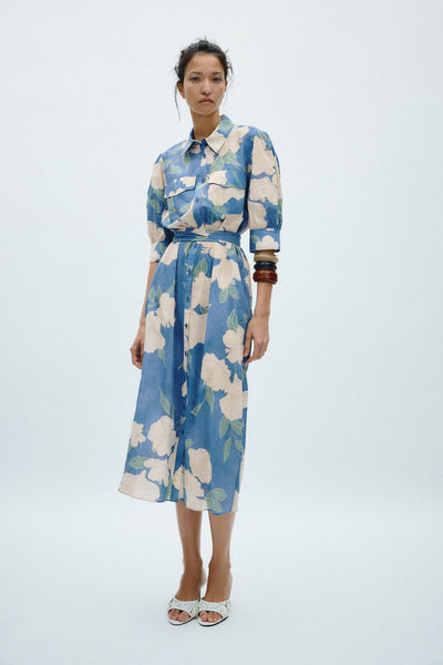 VESTIDO MIDI ESTAMPADO