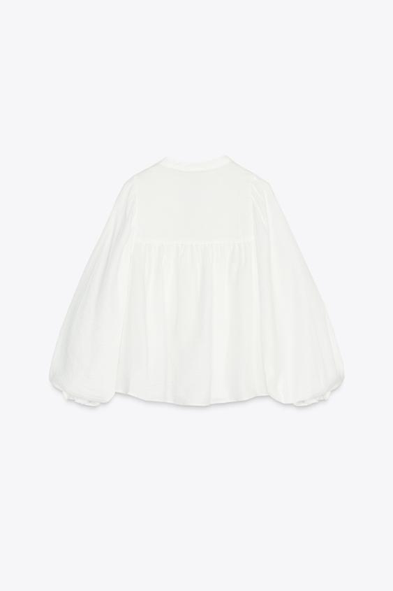 BLUSA DE ALGODÃO COM BORDADOS