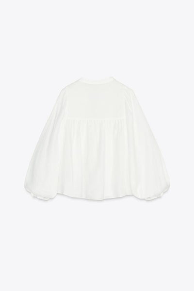 BLUSA DE ALGODÃO COM BORDADOS