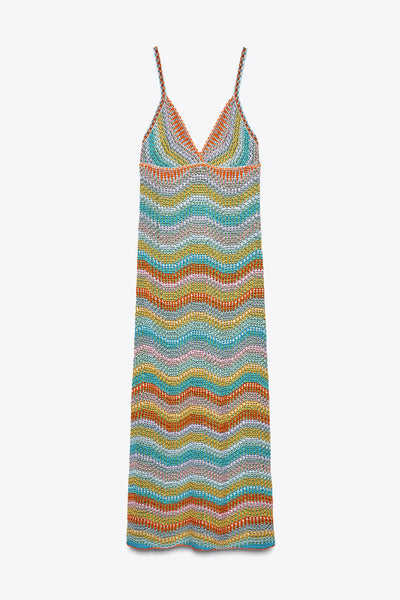 VESTIDO DE CROCHÊ COM ALÇAS