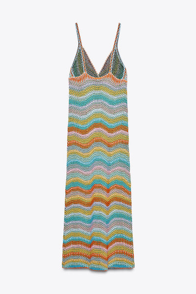 VESTIDO DE CROCHÊ COM ALÇAS