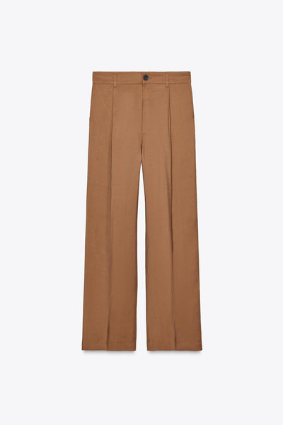 CALÇA COM PREGA