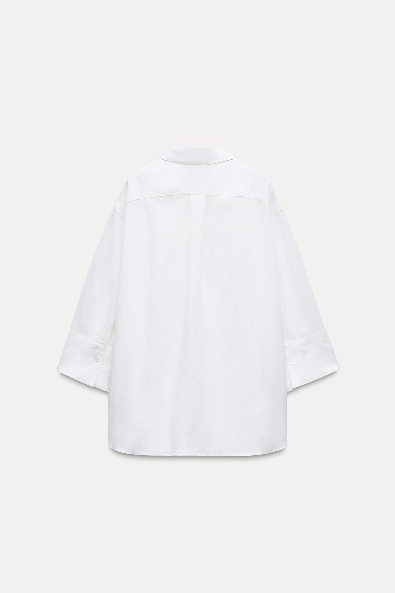 CAMISA COM LINHO MARFIM