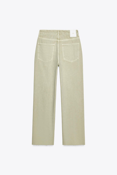 JEANS VERDE 1975 RETOS DE CINTURA ALTA
