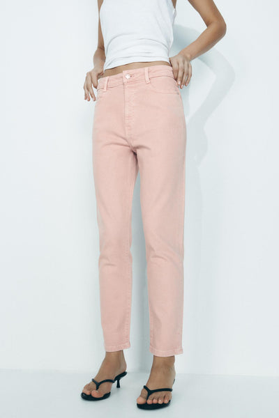 JEANS ROSA 1975 LEG DE CINTURA ALTA