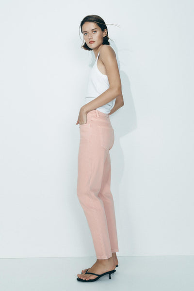 JEANS ROSA 1975 LEG DE CINTURA ALTA