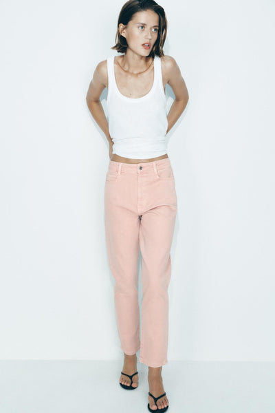 JEANS ROSA 1975 LEG DE CINTURA ALTA
