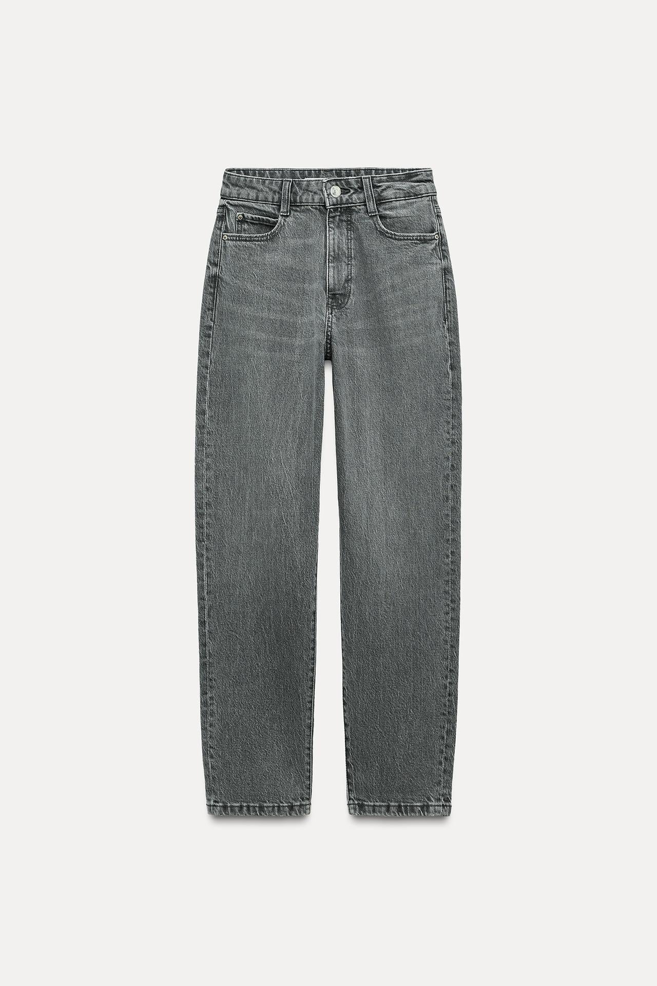 JEANS CINZA 1975 RETOS DE CINTURA ALTA