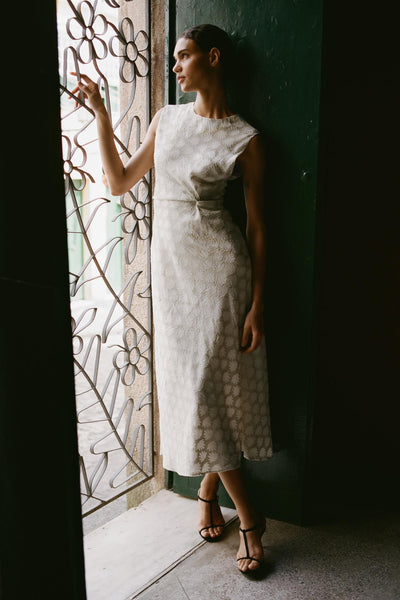 VESTIDO MIDI ACETINADO