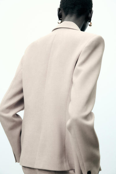 BLAZER DE GOLA COM LAPELA