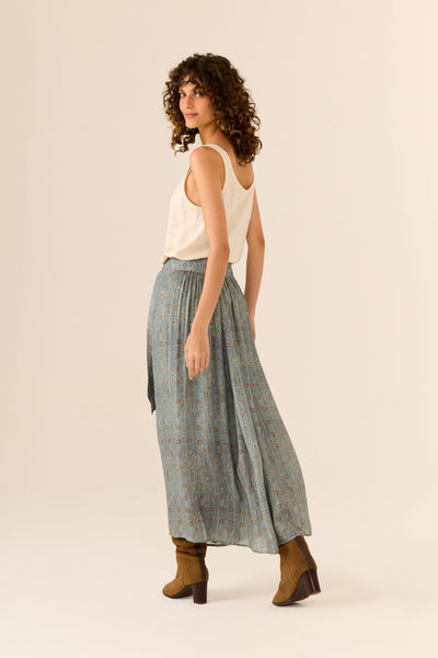 Saia Midi Estampa Sisal