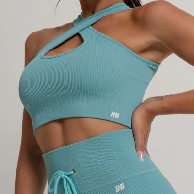 Conjunto Fitness seemless Azul Celeste Touchform