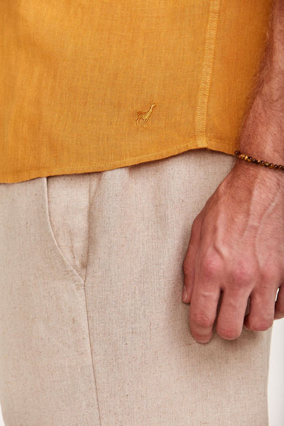 Camisa Linho em Cor Solar