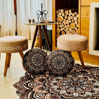 Conjunto 2 Puffs + Mesa