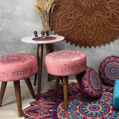 Conjunto 2 Puffs + Mesa