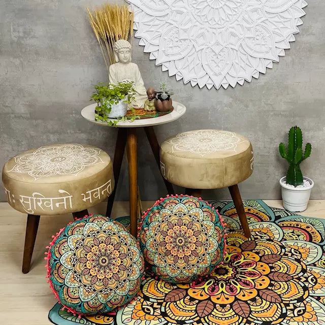 Conjunto 2 Puffs + Mesa