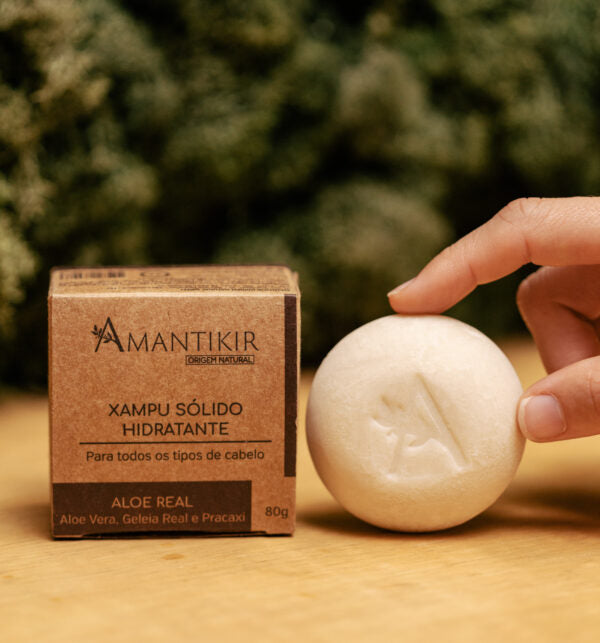 Xampu Sólido Hidratante – Aloe Real 80g